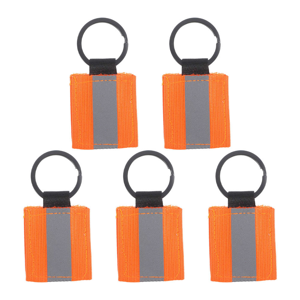Running Visibility Gear - 5 pièces, porte-clés réfléchissants, double face,