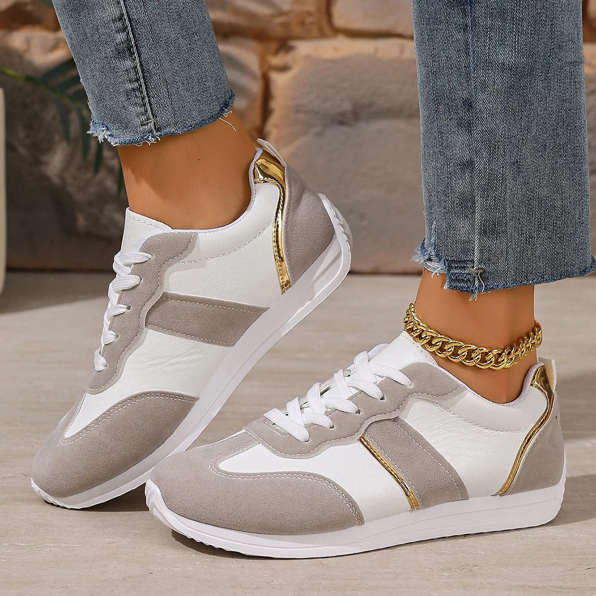 Running Shoes Women - Chaussures de course basses décontractées pour