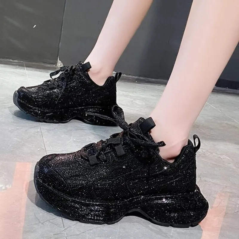 Running Shoes Women - Designer femmes Bling chaussures de course