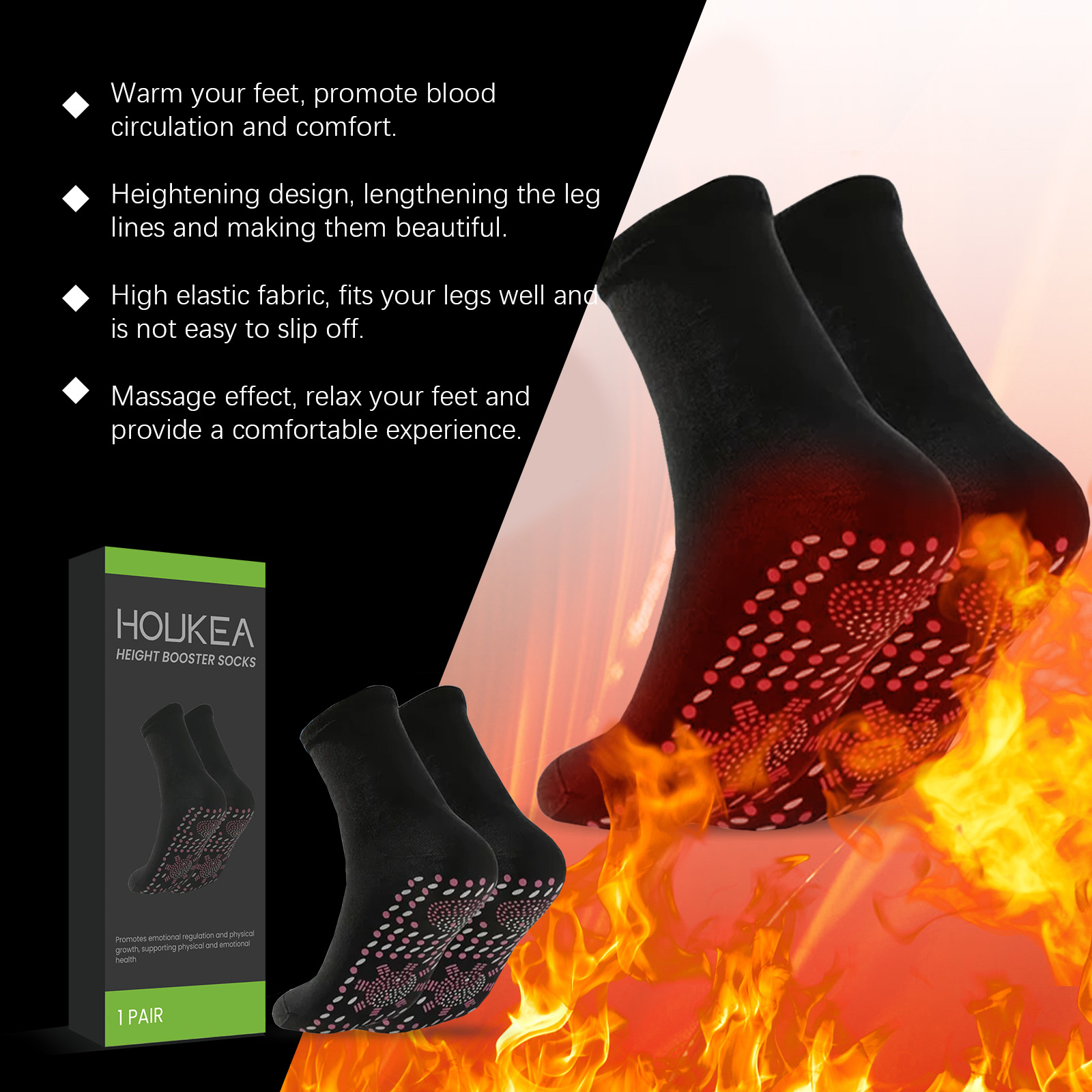 Chaussettes chauffantes pour l - Sports Socks avis et prix