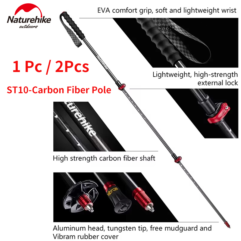 Naturehike ST10 Fiber De Carbo - Trekking Pole Carbon avis et prix